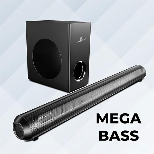 Buy Kratos 2.1 CH Rave 180 Wired Subwoofer Sound Bar - Vasanth and Co